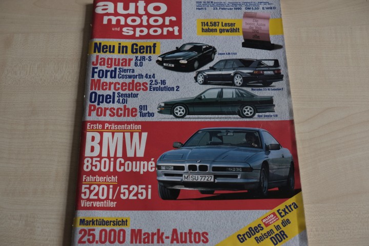 Deckblatt Auto Motor und Sport (05/1990)